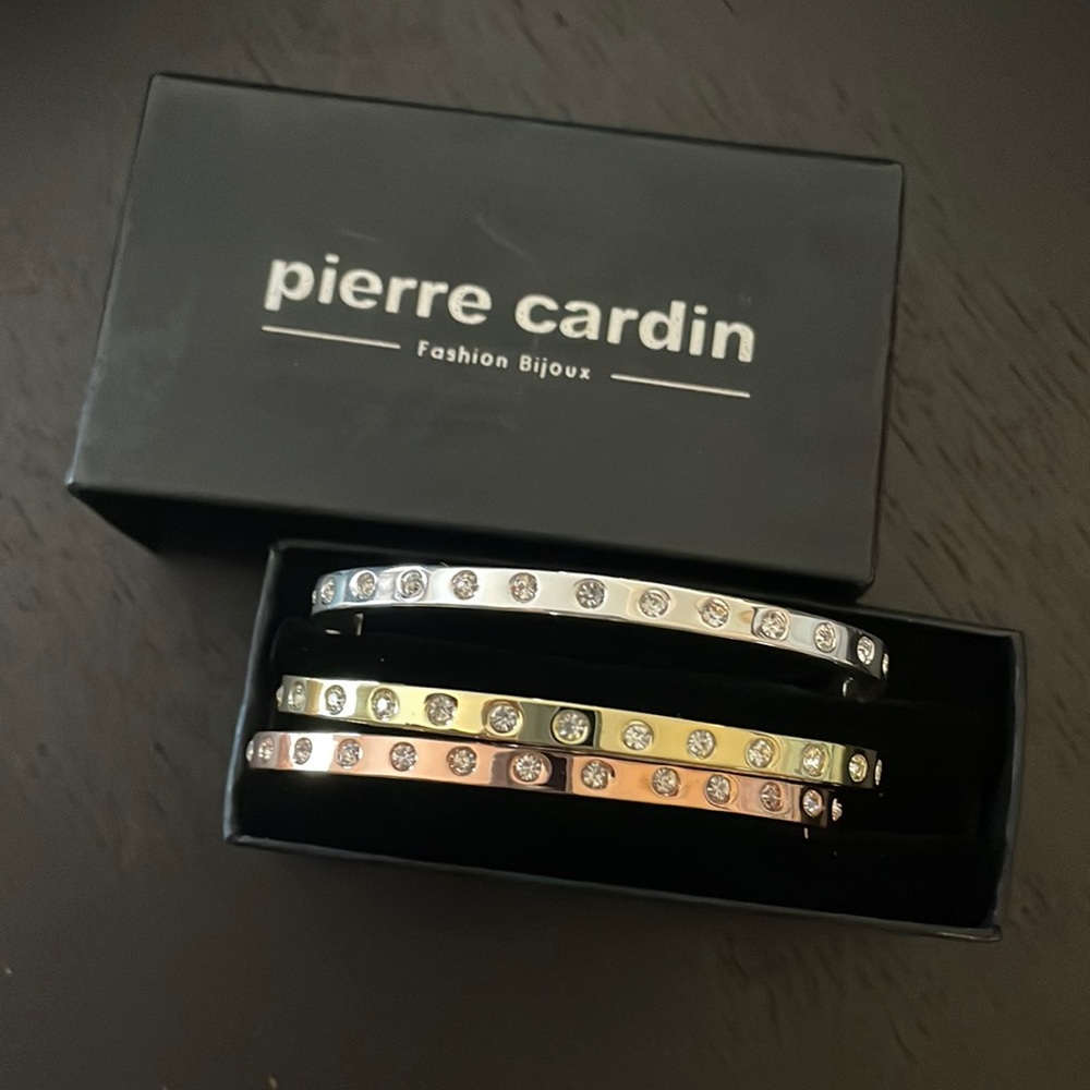 Pierre Cardin Triple Bangle Set ~ NIB